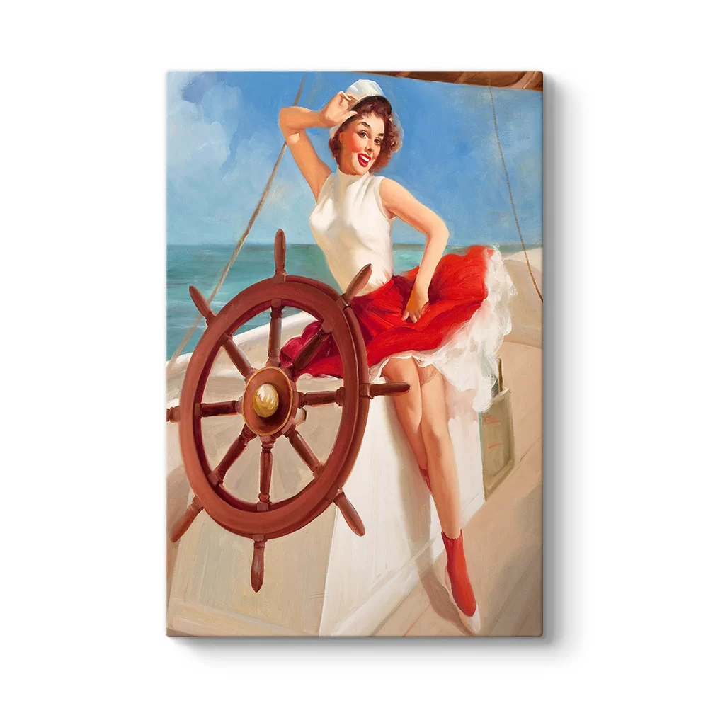 Pin Up Girl Denizci Tablosu - Model 2